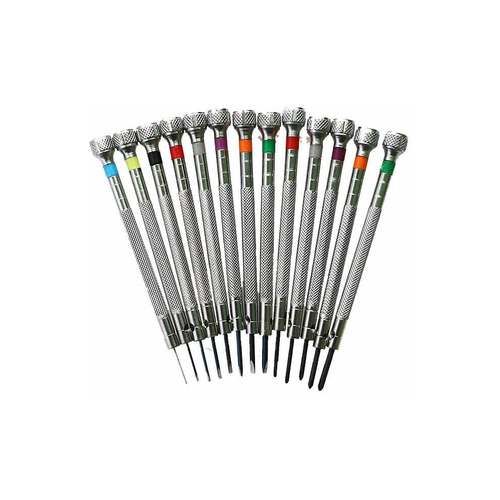 Lifeasy 13Pcs Precision Screwdriver, Different Sizes Watch Tool For Watchmakers, Watch Repair Slotted Driver Screwdriver Watchmaker Repair Tools