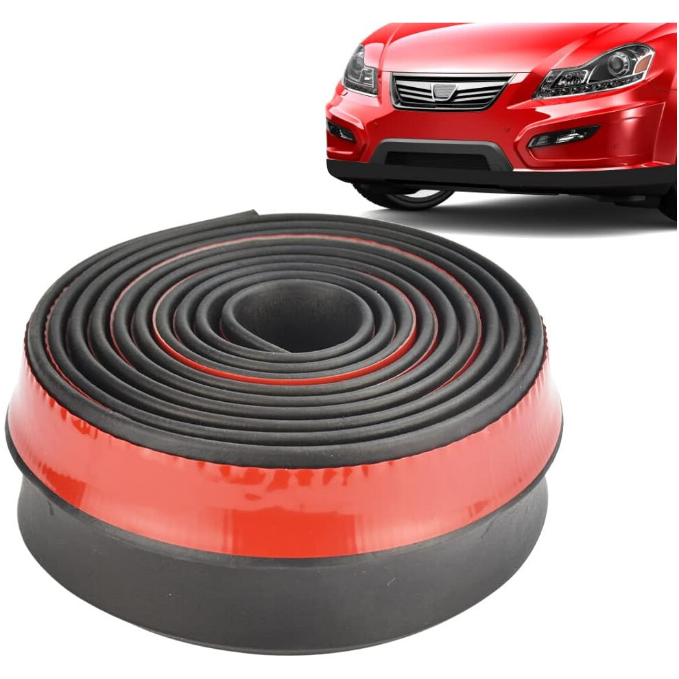 2.5M Auto Car Trim Strip Soft Rubber Universal Front Lip Car Bumper Protector Anti-Collision Adhesive Strip For Spoiler Car Truck Suv 9469042609861