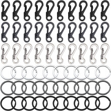30PCS Mini Carabiner Clip Carabiners Small Carabiner Keychain EDC Small Hanging Buckle Hook Carabiner Clip Climbing for Camping/Hiking/Traveling