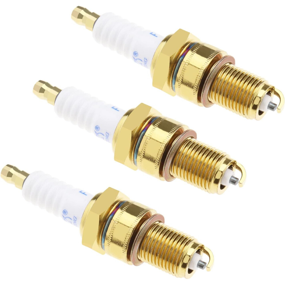 3Pcs F7tc Replacement Nickel Plated Spark Plugs For Gasoline Engine - Lawn Mower Tractor Rototiller Accessories 9469042615541
