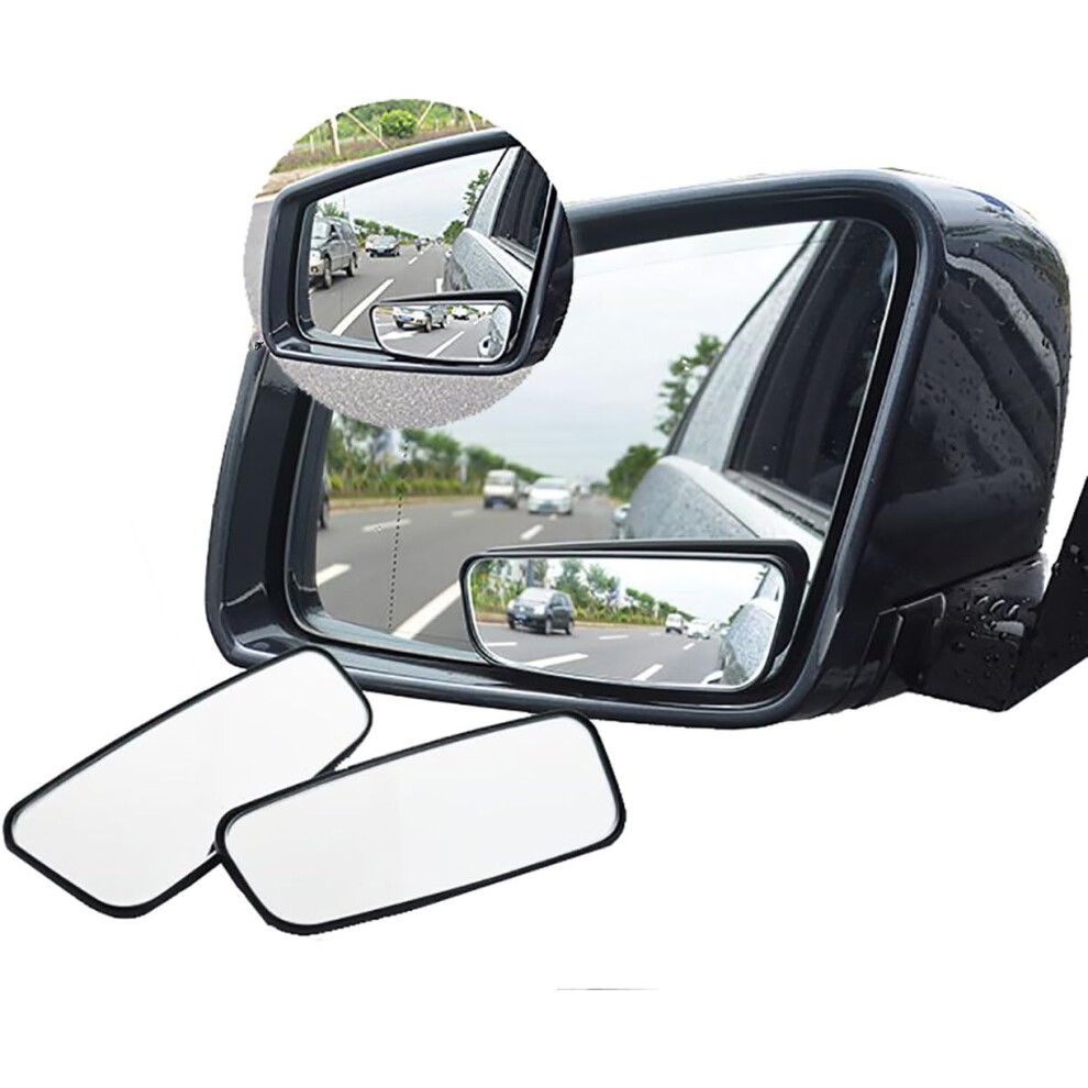 360 Rotate Blind Spot Mirror,Adjustabe Wide Angle Rearview Mirror Hd Glass Convex Side View Mirror For Car 9469042616418