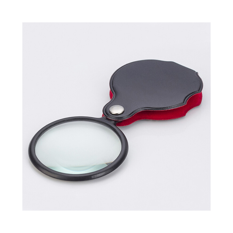 Lifeasy 8X Mini Pocket Magnifying Glass Optical Glass With Cortical Protective Case For Office Reading Hobbies
