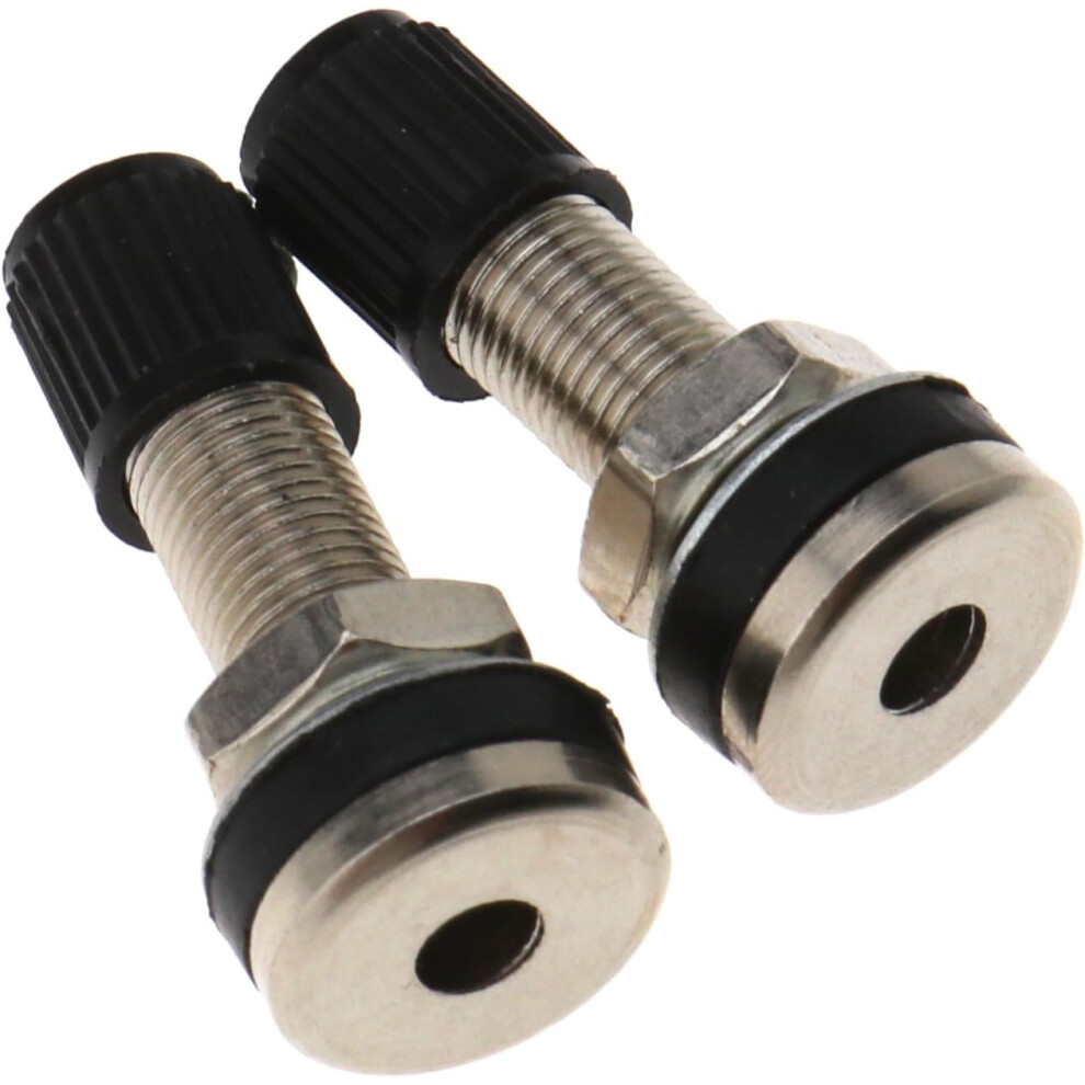 2Pcs 35Mm Car Motorcycle Tyre Tire Valve Tubeless Metal Valve Stems With Dust Caps 9469042618092
