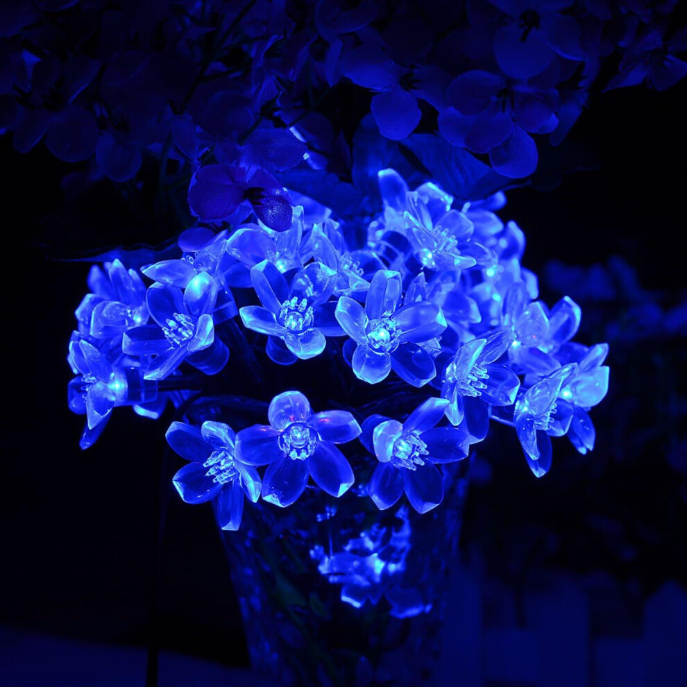 Peach Blossom Solar String Lights Outdoor 50 LED 7M Waterproof IP65 with 8 Modes for Indoor and Outdoor Garden Christmas Patio Terrace Party-image-OPC-PG5R7S9-NEW