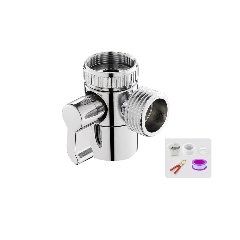 3 Way Shower Diverter Valve Shower Head Switch Valve Stop Valve For Kitchen Or Bathroom With M20 Adapter Faucet 9469042618849