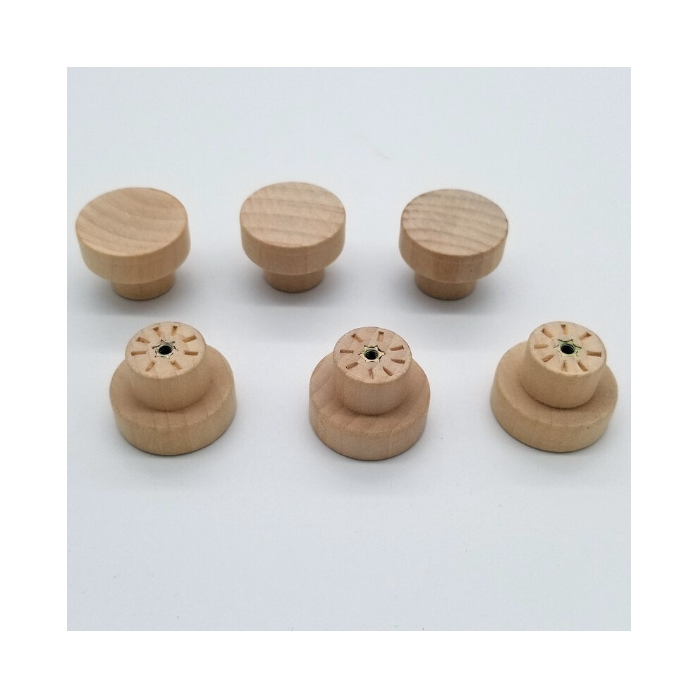 12 Pcs Round Wooden Furniture Knobs, 35Mm Door Drawer Pulls, Furniture Knobs Handles, For Cupboards, Drawers, Cupboard Knobs, Dresser, Furniture 9469042623041