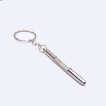 Pocket Eyeglass and Sunglasses Repair Screwdriver Double Ended Keychain Phillips Head, Flat Head and Nut Driver