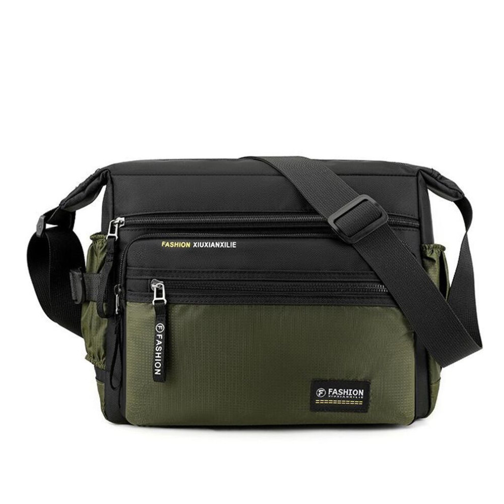 (army green) New Men Crossbody Bags Male Nylon Shoulder Bags Boy Messenger Bags Man Handbags for Travel Casual Large Bag