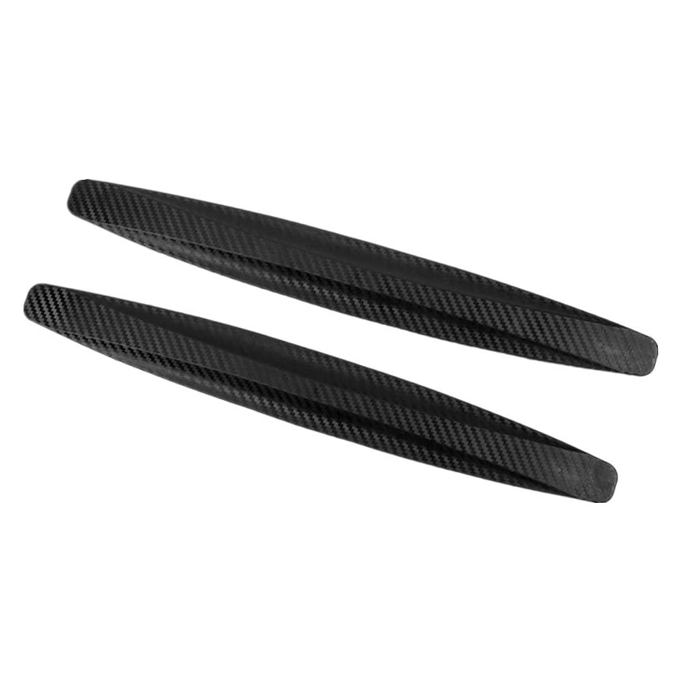 2Pcs-Universal Car Front Rear Corner Bumper Guard Protector Carbon Fiber Anti-Collision Strip Sticker Anti-Rub Edge Black 9469042623386