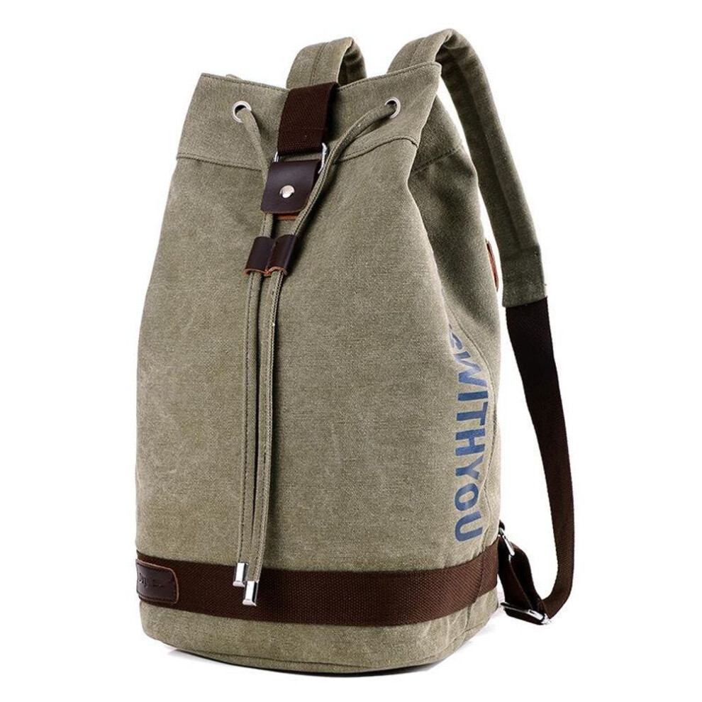 (C) Large Capacity Rucksack Man Travel Bag Mountaineering Backpack Male Luggage Canvas Bucket Shoulder Bags for Boys Men Backpacks
