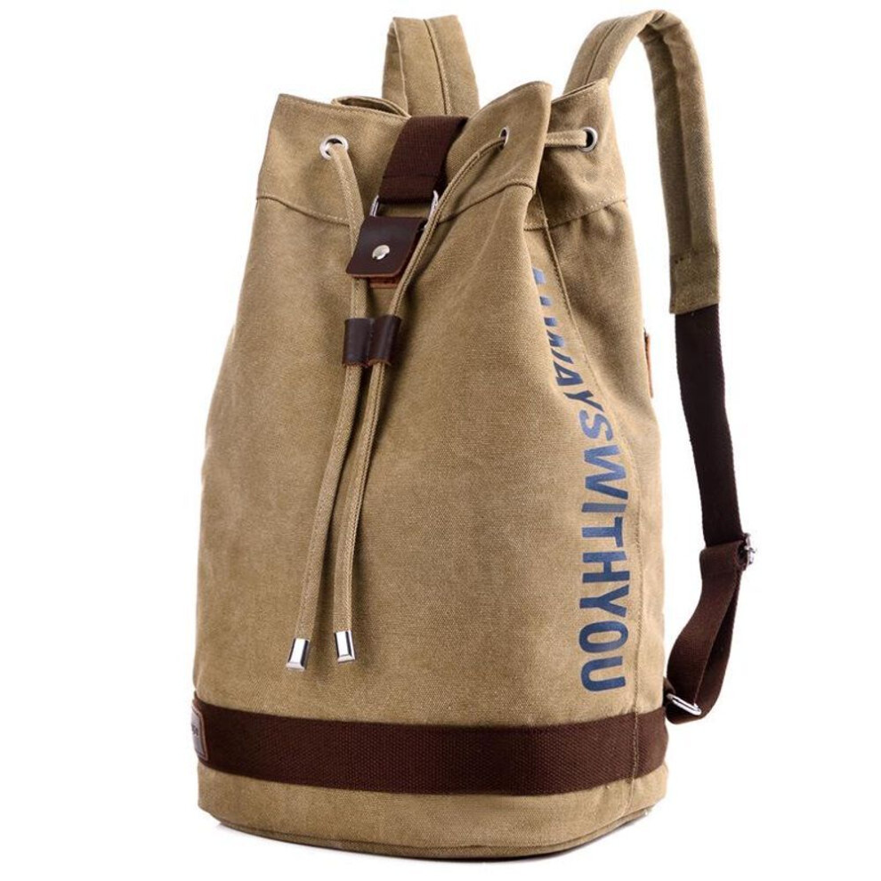 (B) Large Capacity Rucksack Man Travel Bag Mountaineering Backpack Male Luggage Canvas Bucket Shoulder Bags for Boys Men Backpacks