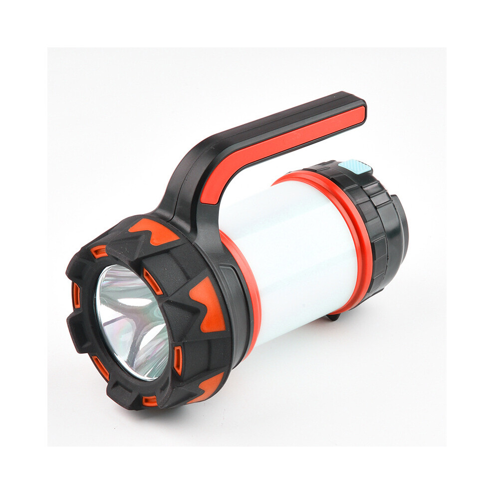 Red-LED Camping Lantern Rechargeable Handheld Flashlight 6 Modes Tent Lights Multifunctional Power Bank IPX4 Waterproof Spotlight USB Cable Included
