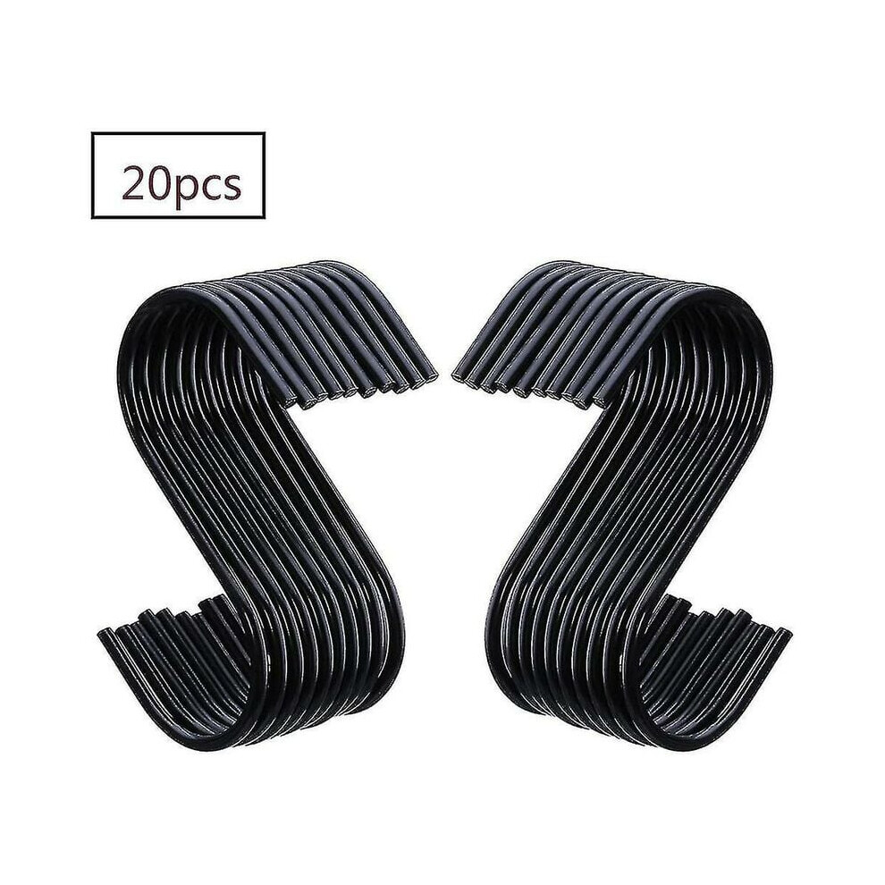 20 Pack Black S Hooks S Hanging Hooks S Shaped Hooks S Hanging Hooks 9469042628183