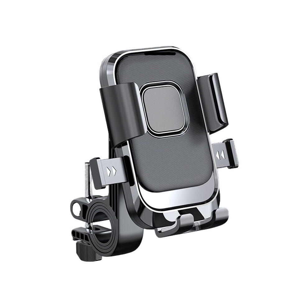 (Black) Bike Phone Holder Motorcycle Smartphone Mount, 360 Degree Rotatable Black 9469042628244