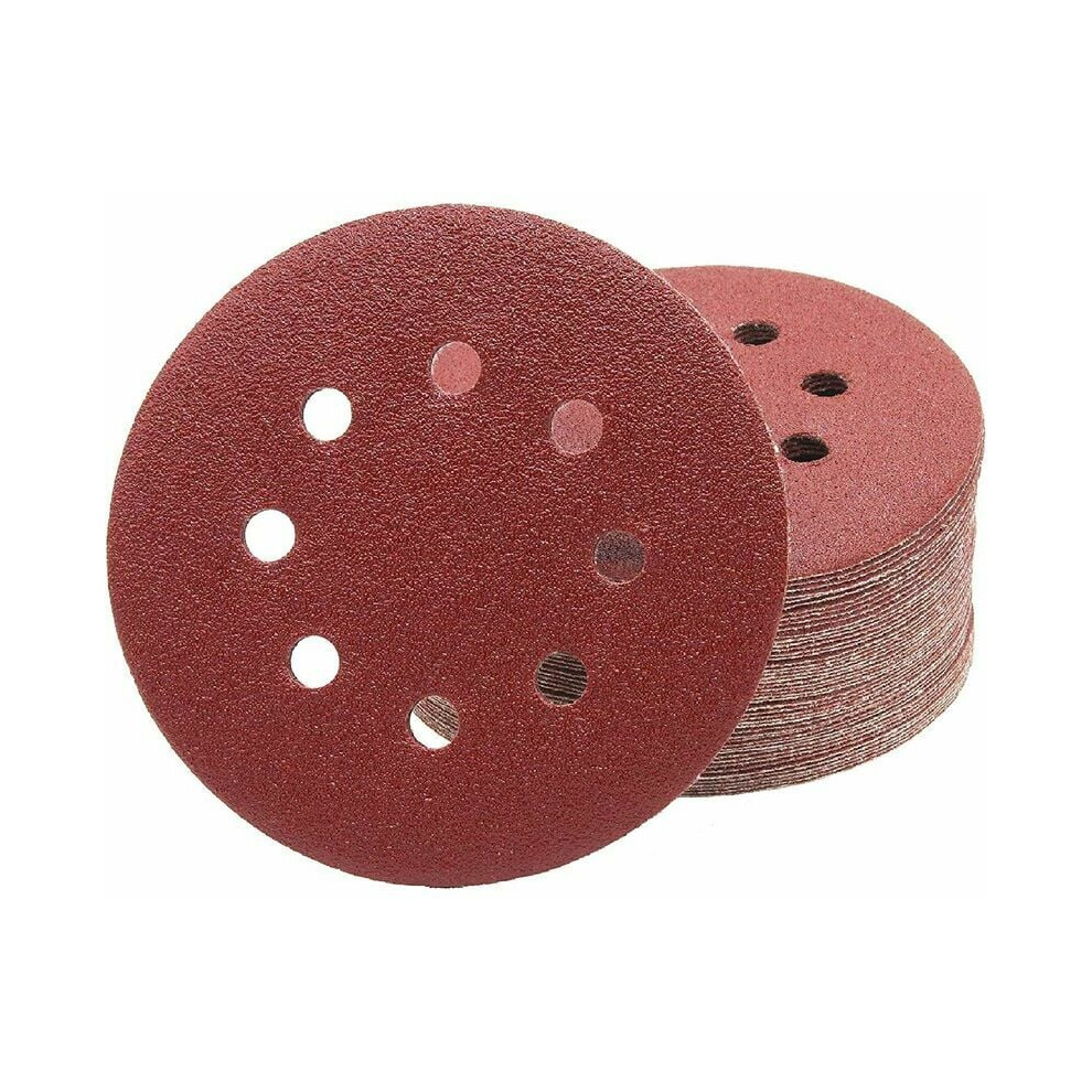 Professional Sanding Discs (P150) 50Pcs 8 Holes Ã 125Mm Grit 150 For Random Orbital Sanders Sanding Sheets Sandpaper 9469042629371