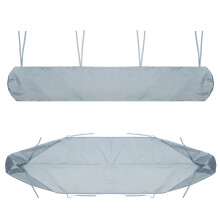 3m Awning Cover Bag(Grey), Black Patio Awning Dust Cover Storage Bag for Yard and Garden