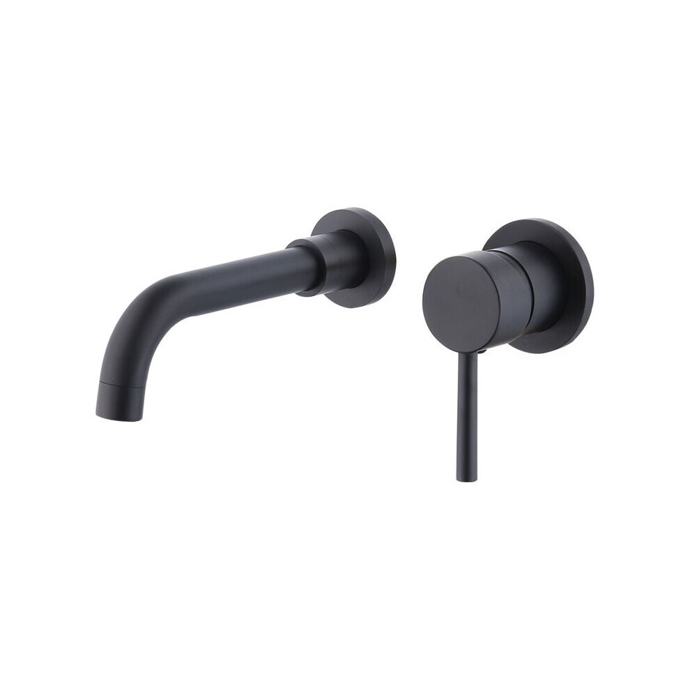Black Brass Color Faucet, Wall Mounted Bathroom Mixer Tap, Wall Mounted Vanity Faucets, Wall Mounted Vanity Faucet For Bathroom Or Sink 9469042630995