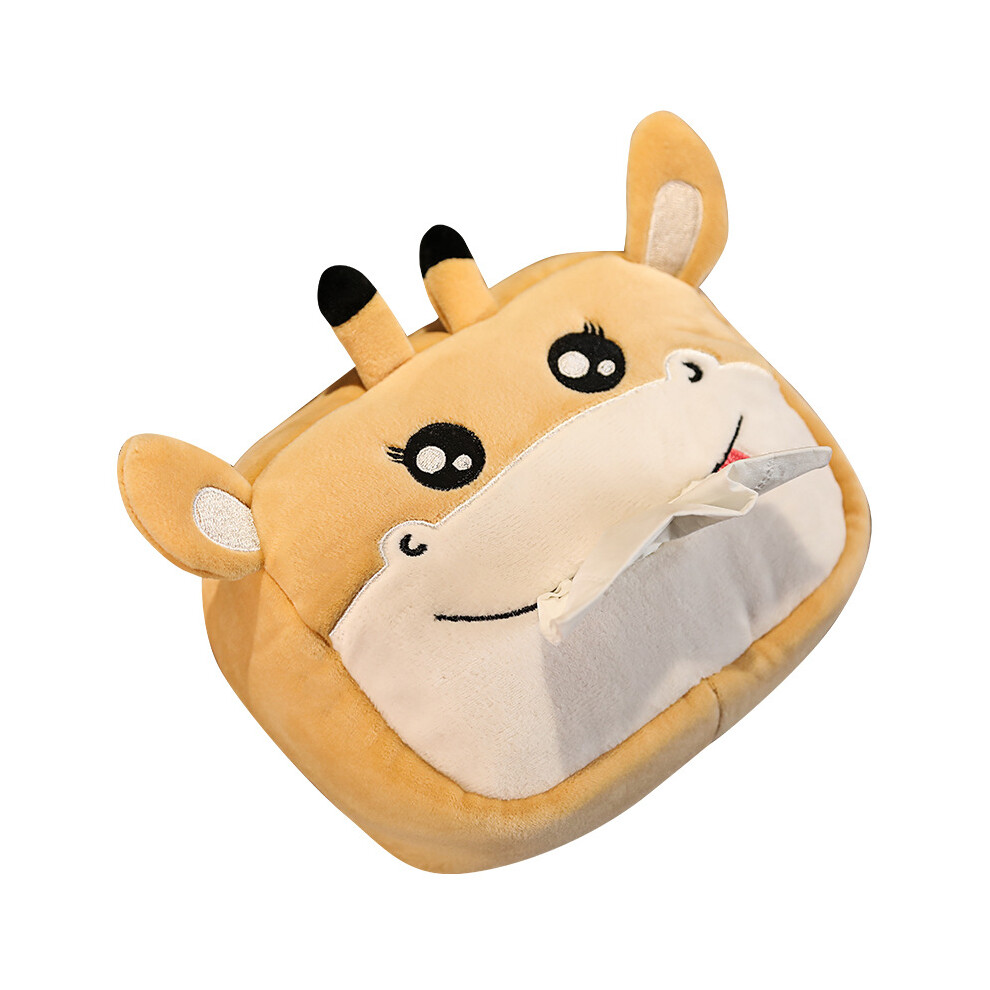 Car Tissue Box Holder(Giraffe),Cute Cartoon Tissue Box Multifunction Car Plush Tissue Box Hanging Napkin Holder Paper Towel Dispenser Car Tissue Box 9469042631145