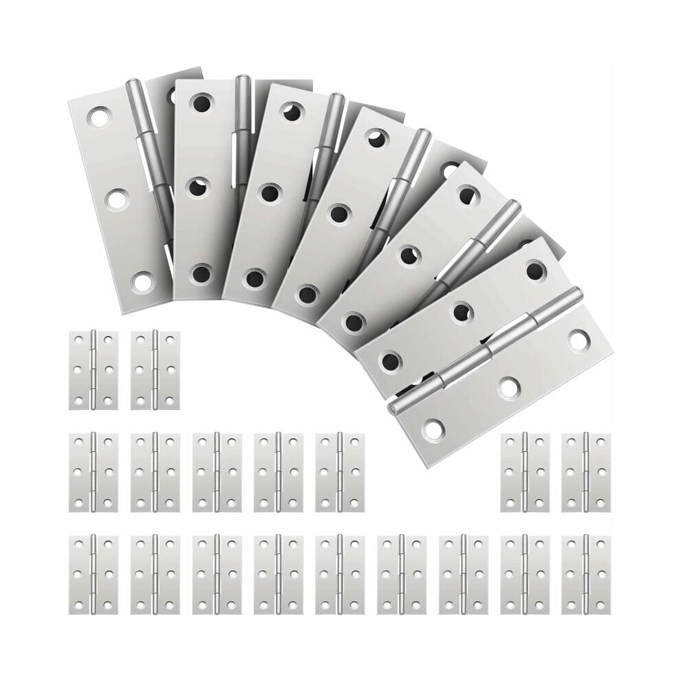 Photos - Other for Repair 24 Pieces Stainless Steel Hinges Connectors, Stainless Steel Hinge, Folding Door Hinges, Small Piano Hinge Hinges for Home F