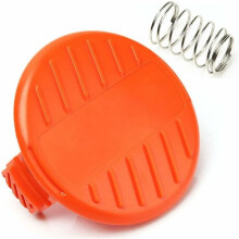 2pcs Spool Cap Cover + Spring Replacement Parts for BLACK+DECKER STC1815 GL4525 Grass Trimmer 385022-03