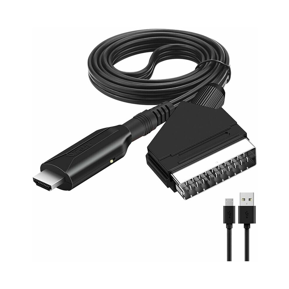 Scart To Hdmi Converter Audio Video Adapter For Hdtv/Dvd/Set Top Box/Ps3/Pal/Ntsc Power Adapter 9469042633422