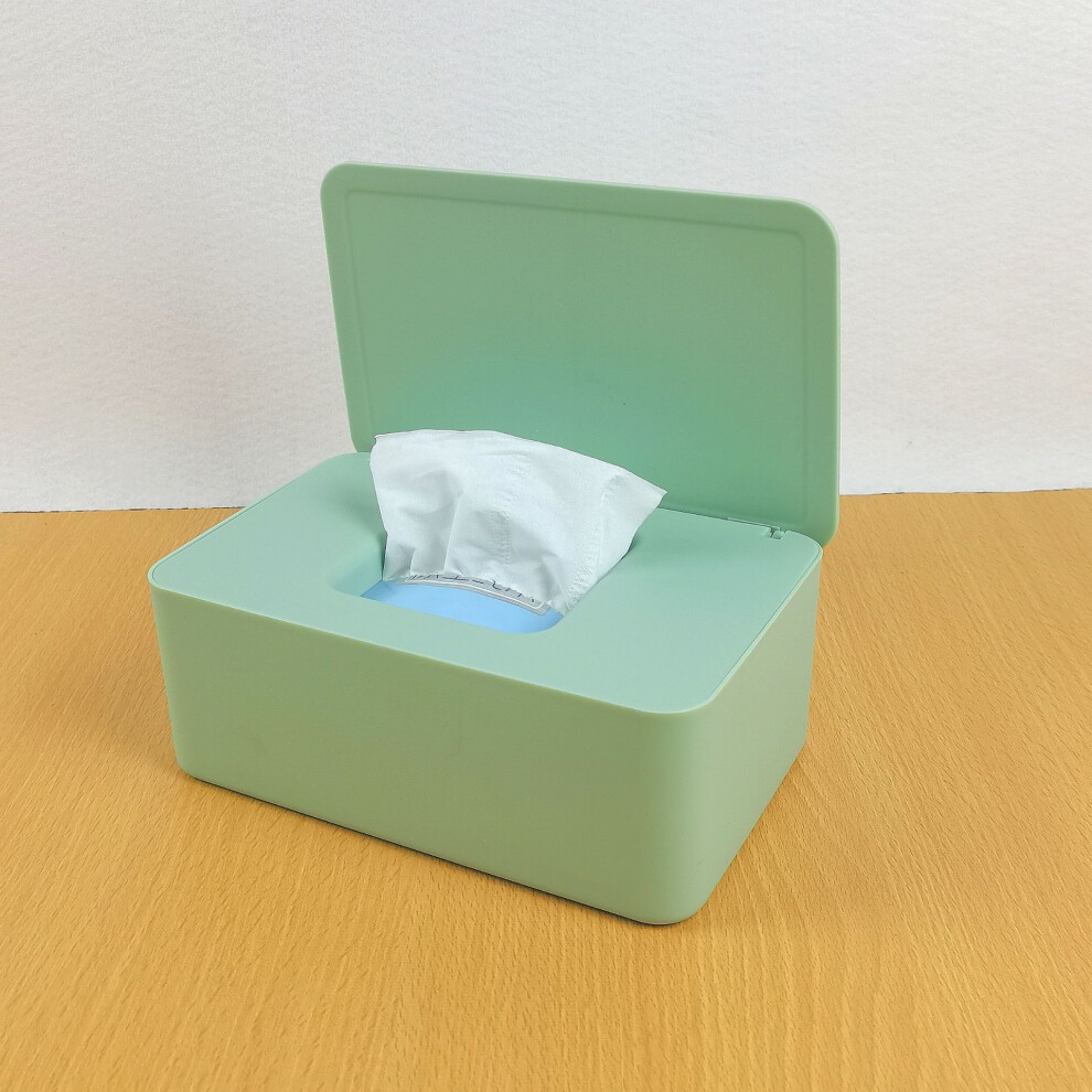 Wet Tissue Box, Toilet Paper Tissue Box, Dustproof Paper Tissue Box, Baby Wipes Box Keep Wipes Fresh, Reusable Tissue Box Green Lifeasy