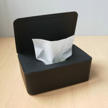 Scatola nera per fazzoletti bagnati, scatola per fazzoletti di carta igienica, scatola per fazzoletti di carta antipolvere, scatola per salviette umid