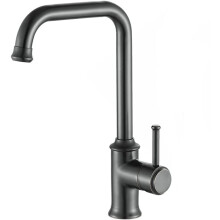 Kitchen Sink Faucet 360 Swivel Basin Faucet Single Lever Mixer Tap for Bathroom Black