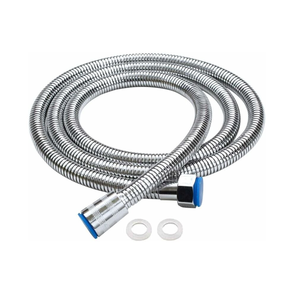 2M Premium Stainless Steel Shower Hose, Flexible Shower Hose With Gaskets For Hand Shower, Shower Head, Chrome 9469042636317