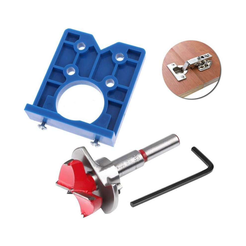 35Mm Hinge Jig Drill Bit Set Concealed Hinge Drill Bit Marking Drill Guide Tool For Cabinet Hinges And Mounting Plates, For Cabinetry Jigs 9469042640307