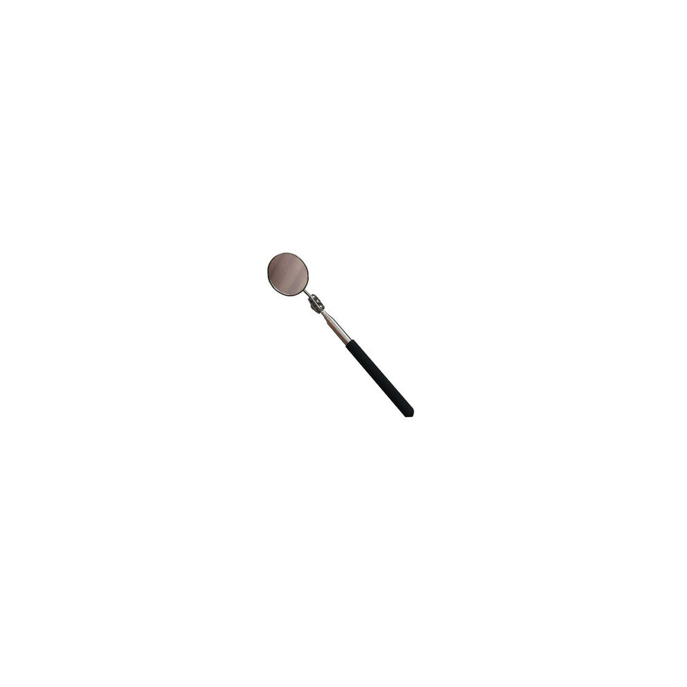 Telescopic Mirror Round Inspection Mirror, Retractable Telescopic Mirror Hand Tool Mirror With Handle For Mechanic Cars Black 9469042640772