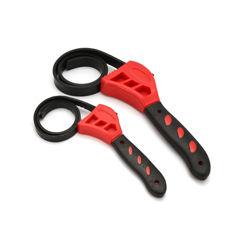2Pcs-Red Belt Filter Wrench Ball Head Oil Machine Filter Wrench 9469042640871