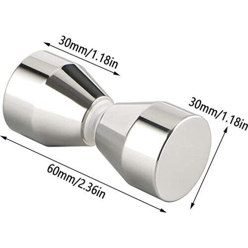 2er Set Edelstahl Duschtürgriff Glastürgriff Badezimmer 2