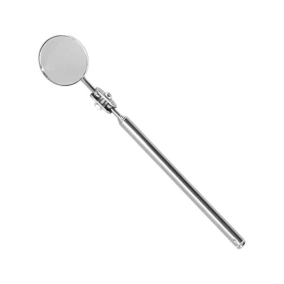 Stainless Steel Color Telescopic Mirror Round Inspection Mirror, Retractable Telescopic Mirror Hand Tool Mirror With Handle For Mechanic Cars 9469042640765