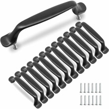 10 stuks zwarte keukenkastgrepen 96 mm aluminiumlegering deurgrepen met schroeven