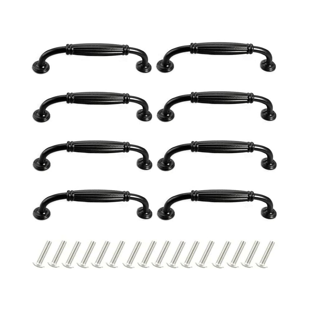 8Pcs 96Mm Aluminum Alloy Furniture Door Handles Modern Drawer Cupboard Pull Handle With Screws 9469042642318