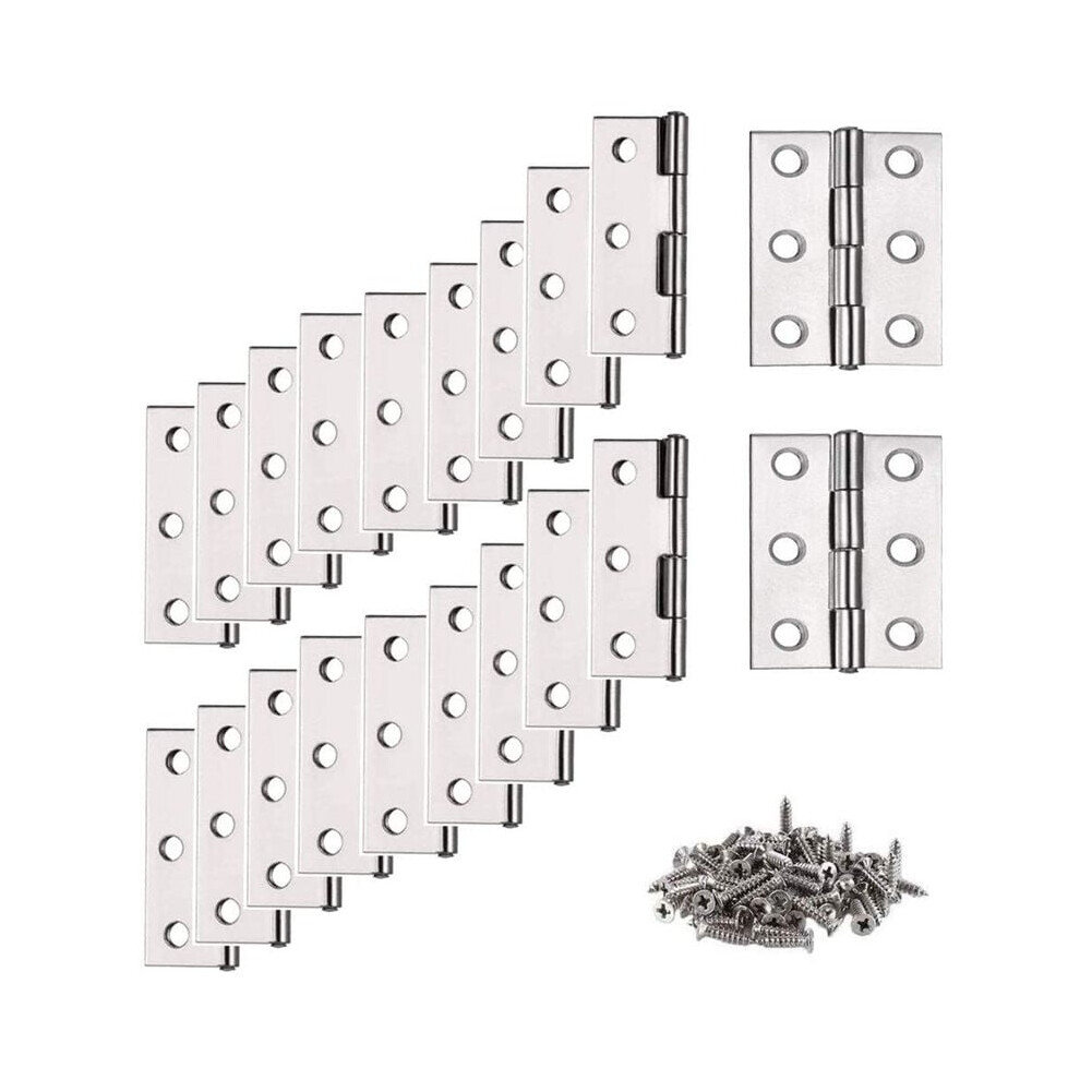 Photos - Other for Repair 20 Pieces Stainless Steel Folding Door Hinges Cabinet Piano Hinges with Screws Furniture Hinge for Home