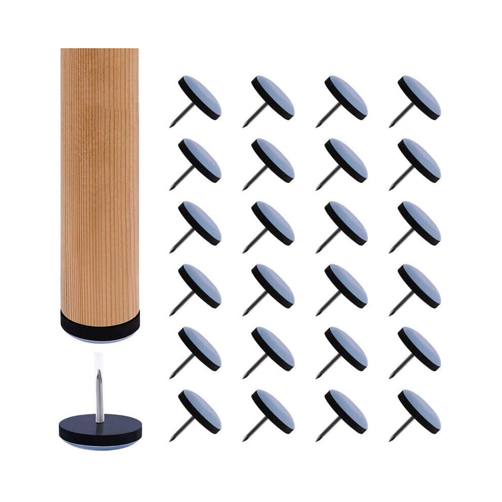 50 Pieces Teflon Furniture Sliders 19Mm Furniture Gliders With Nails For Chairs And Armchairs 9469042643131
