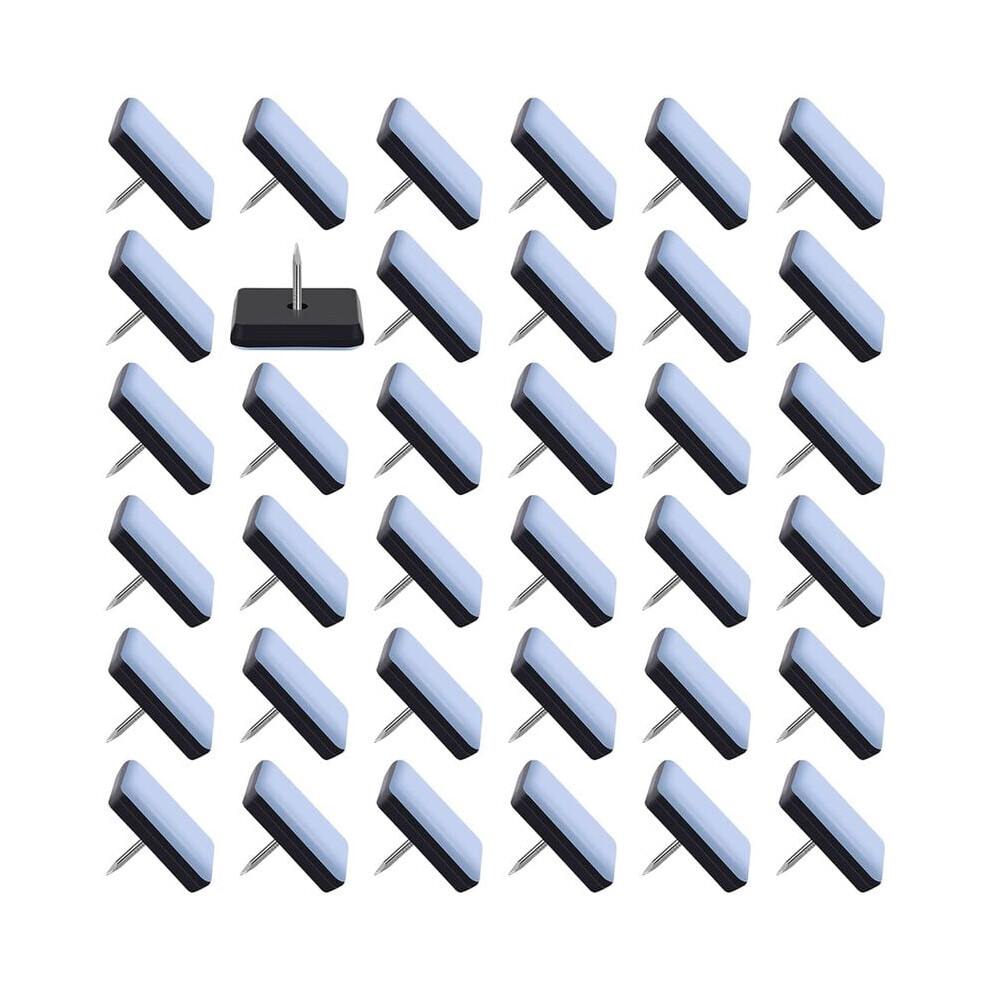 Pack Of 50 Furniture Glides 25X25mm Teflon Sliding Glides Furniture Gliders With Nails Nail-On Chair Glides 9469042643124