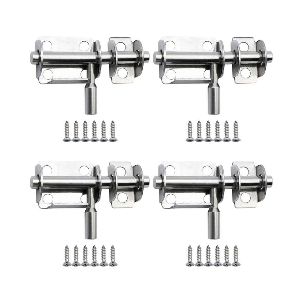 4Pcs Stainless Steel Door Security Latch Door Lock for Barn Bathroom Window-image-OPC-PG5RCQY-NEW