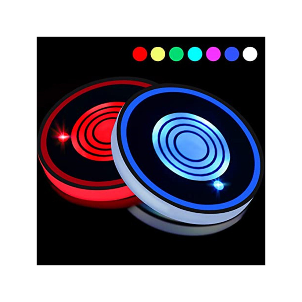 Pack Led Car Cup Holder Coaster 7 Colors Usb Rechargeable Drink Coasters Interior Decor Accessories Atmosphere Accessories Light 9469042644152