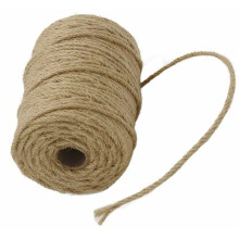 Corda di iuta marrone naturale da 100 m, 4 mm, spago di iuta per giardino, arti e mestieri, decorazioni per la casa, imballaggio
