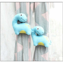 Alzapa?os para cortinas con forma de dinosaurio, dinosaurios azules (paquete de 2) Correa de cuerda para cortina de habitaci?n infantil Un par de lind