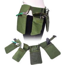 Gardening Tool Storage Bag - Gardening Gifts for Women, Heavy Duty Tote Bag for Garden Tools, Tool Kit, Indoor and Outdoor, Green (Tool Belt)