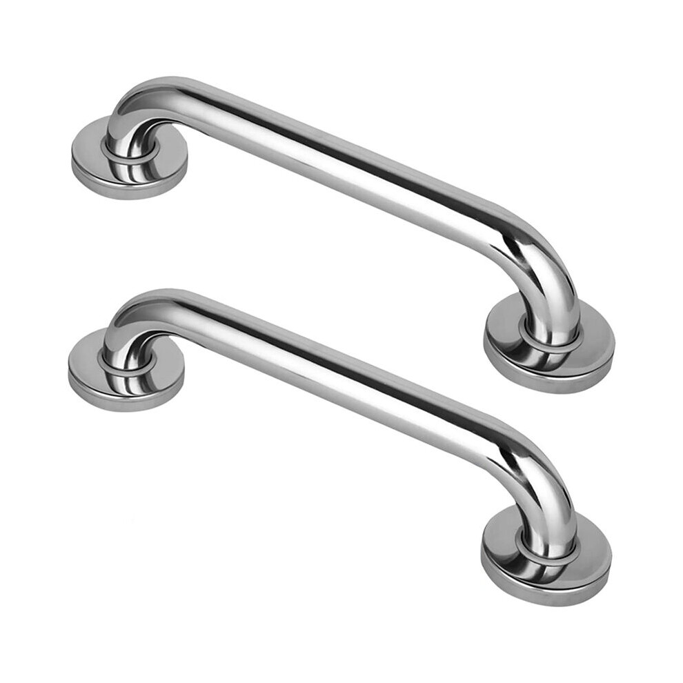 Lifeasy 2 Pcs Bar - 30Cm Stainless Steel Bathroom Grab Bar Wall Mounted Safety Handle Shower Toilet Bathtub With Screws