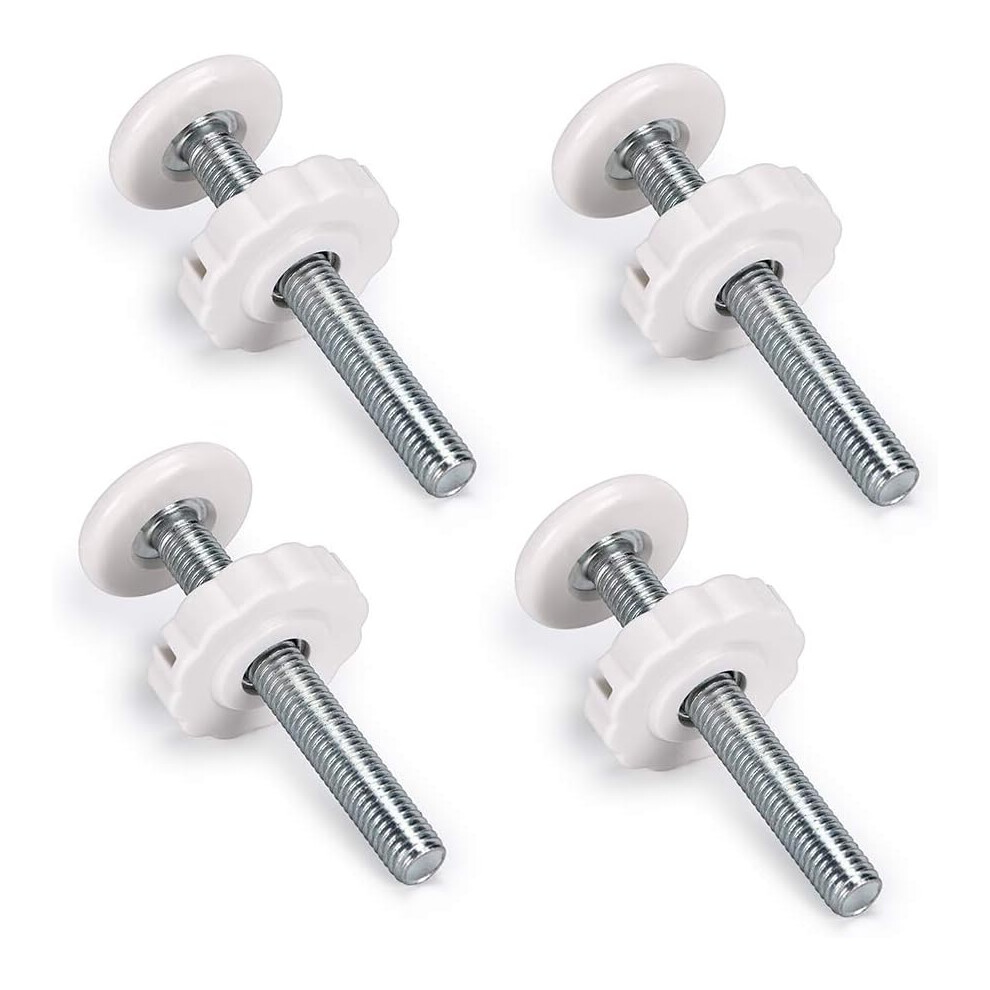 4Pcs Threaded (White) Spindle Pressure Rods For Stair Gate White Lifeasy