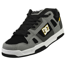 (8.5) DC Shoes Stag Mens Skate Trainers in Grey Yellow