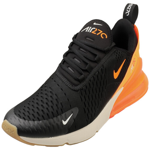 Nike (45) Nike Air Max 270 Herren Sneaker Schwarz Orange