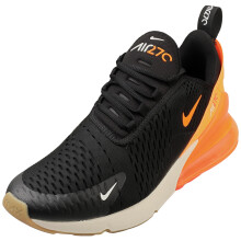 (8) Nike Air Max 270 Mens Fashion Trainers in Black Orange