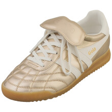 (6) Gola Stadium 86 Womens Fashion Trainers in Gold Off White